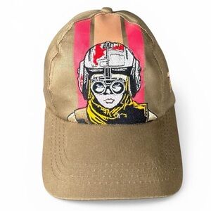 Vintage 1999 Anakin Skywalker Star Wars Episode 1 Podrace Strapback Hat Tan